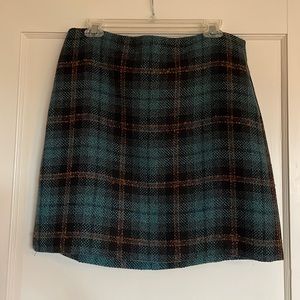 LOFT Plaid Skirt